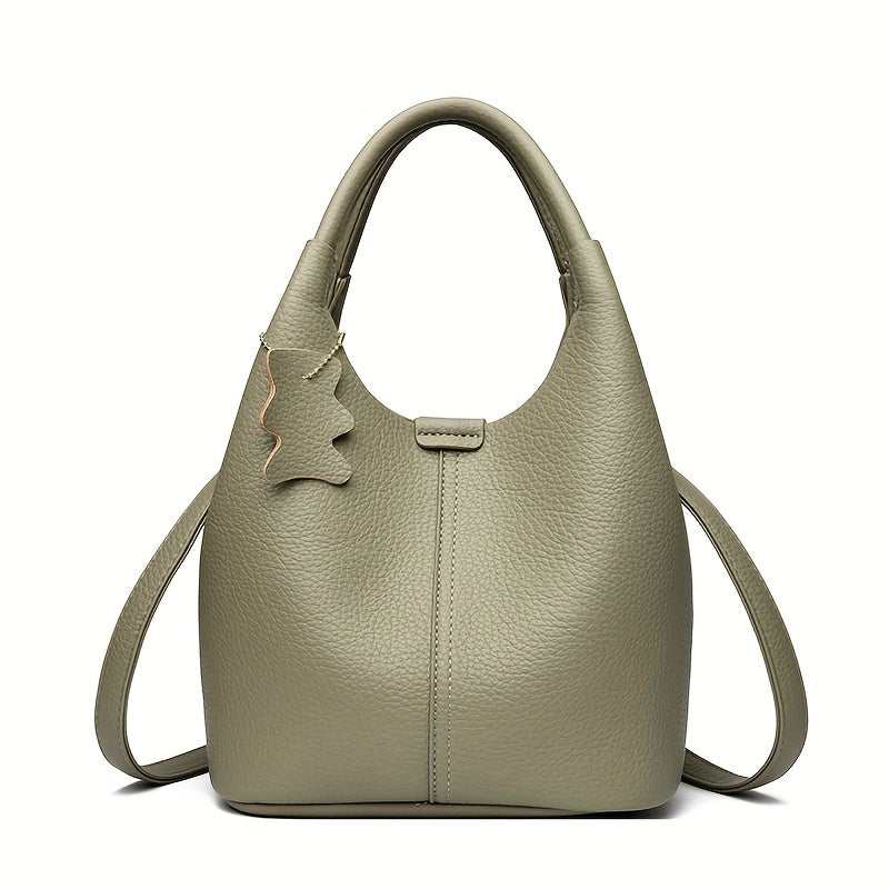 Casual Portable PU Women Small Handbag Solid Color Crossbody Shoulder Bag