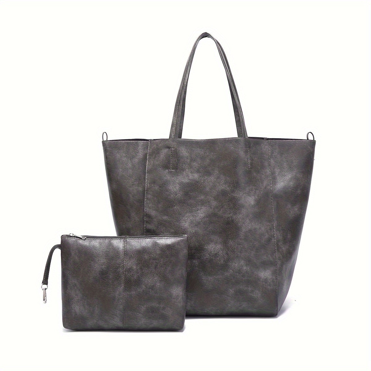 Large Soft Tote Bag Women European American Style Spacious Shoulder Bag