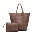 Large Soft Tote Bag Women European American Style Spacious Shoulder Bag