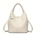 Casual Portable PU Women Small Handbag Solid Color Crossbody Shoulder Bag
