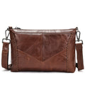 Genuine Cowhide Leather Women Shoulder Crossbody Bag Large Capacity Daily Handbag
