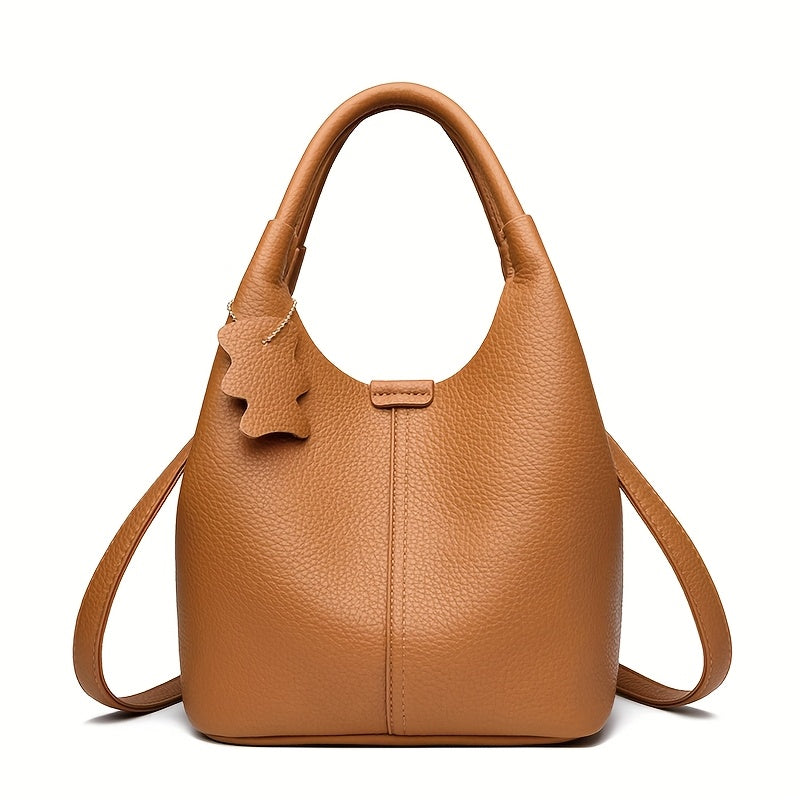 Casual Portable PU Women Small Handbag Solid Color Crossbody Shoulder Bag
