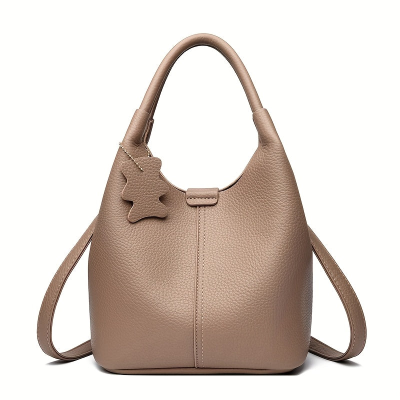 Casual Portable PU Women Small Handbag Solid Color Crossbody Shoulder Bag